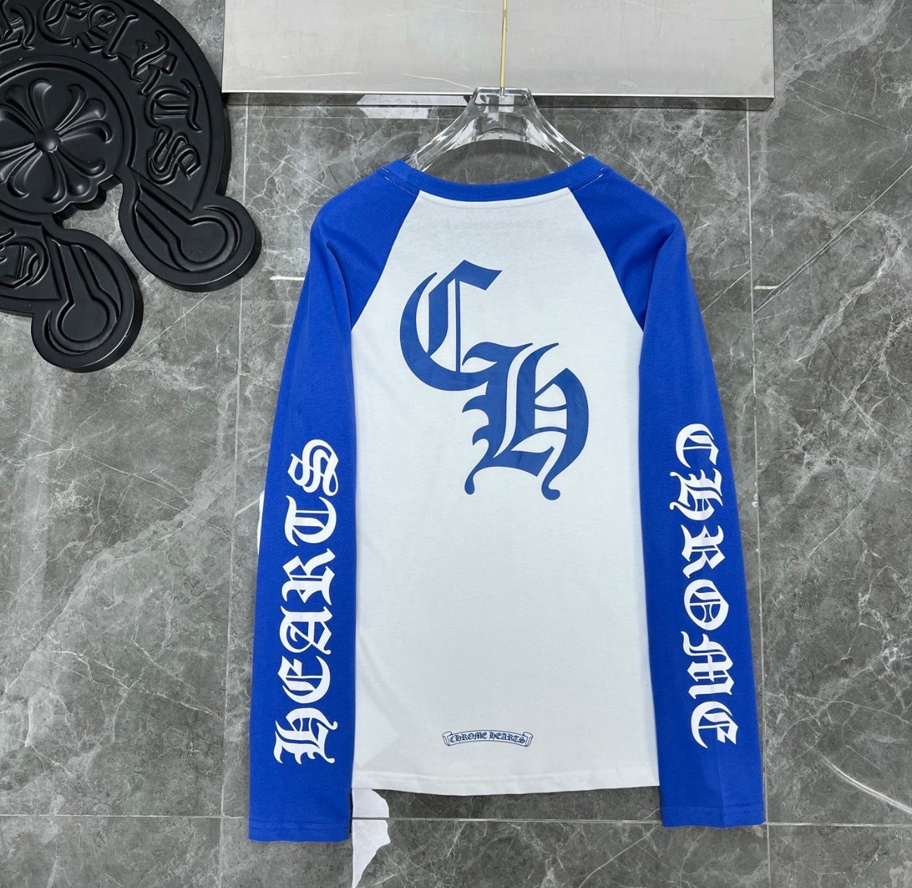 Chrome Hearts Corner Long Sleeve Shirt Blue