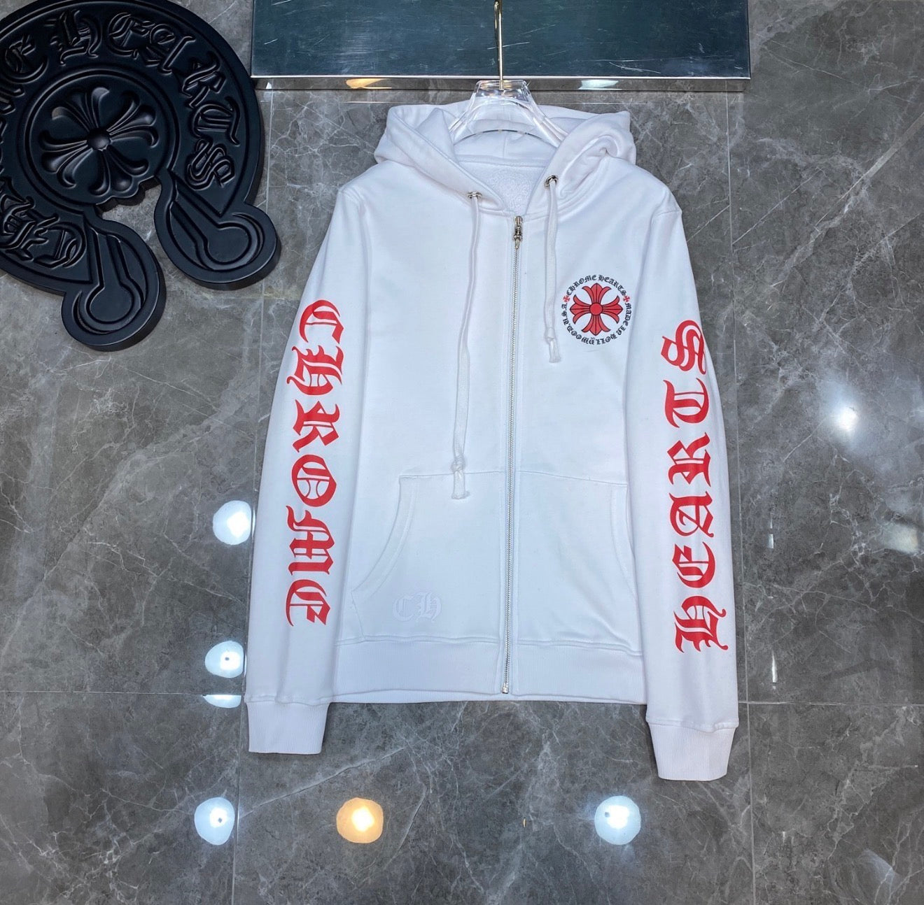 Chrome Hearts Corner Hoodie Red