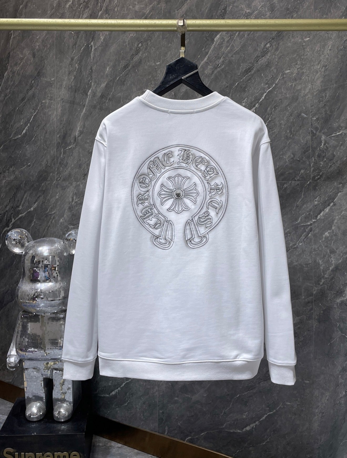 Chrome Hearts Pendant Long Sleeve Shirt White