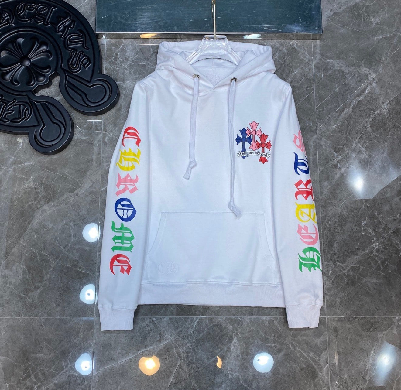 Chrome Hearts BPR Hoodie White