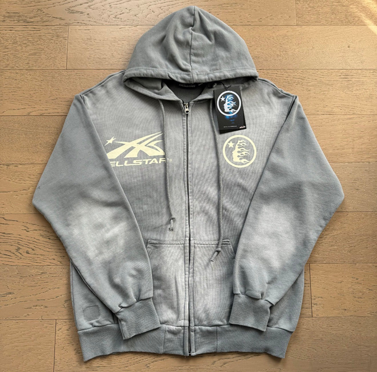 Hellstar Washed Hoodie Grey