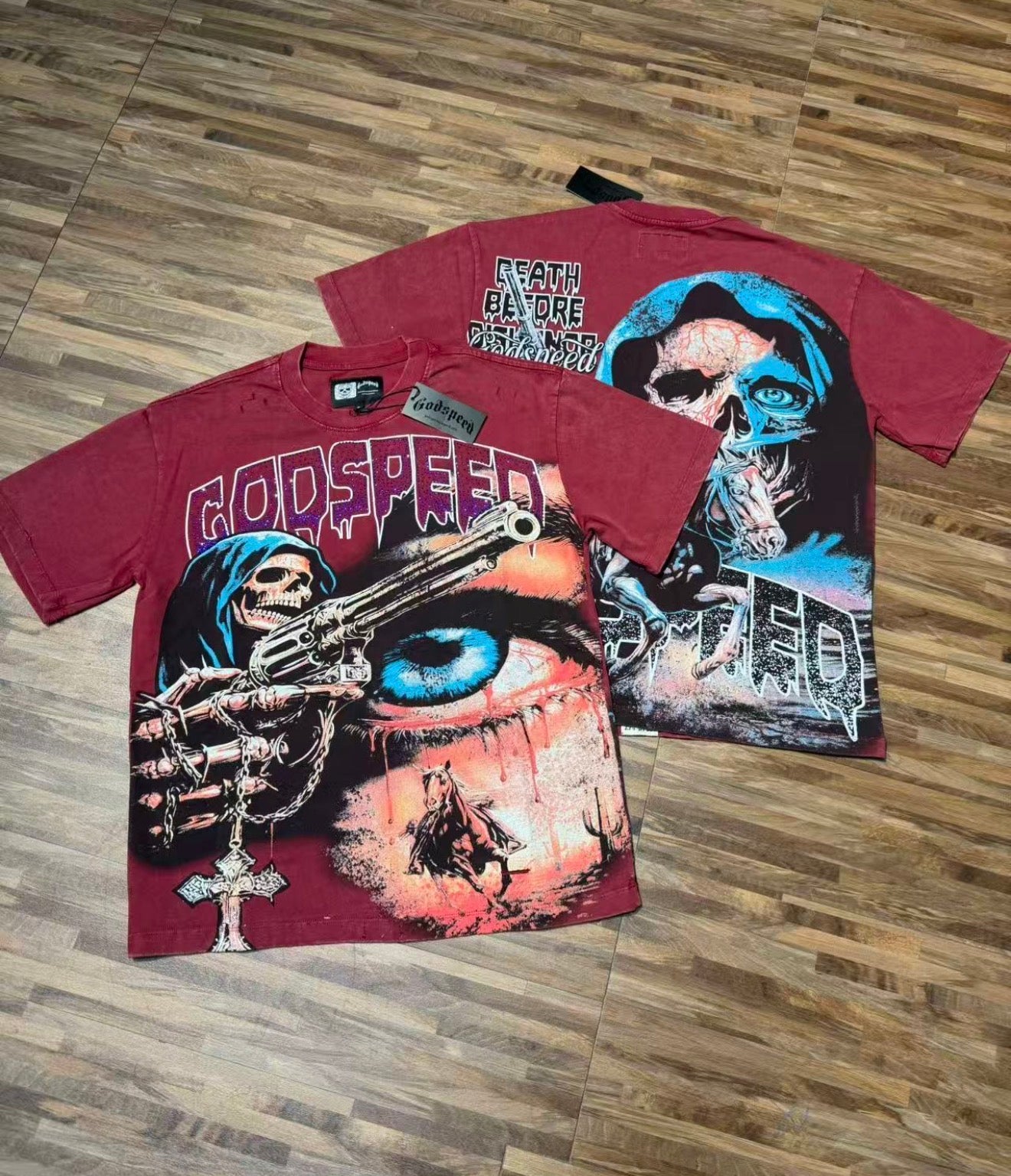 Godspeed Vengeance Shirt Maroon