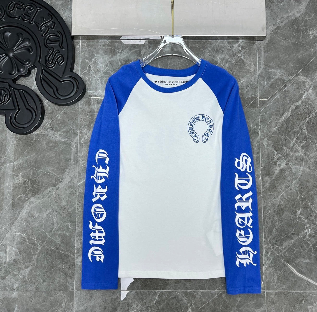 Chrome Hearts Corner Long Sleeve Shirt Blue