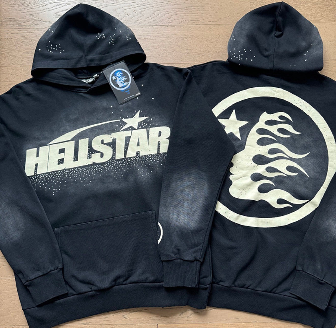 Hellstar Rhinestone Hoodie Black