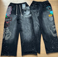 Hellstar Washed Sweatpants Black