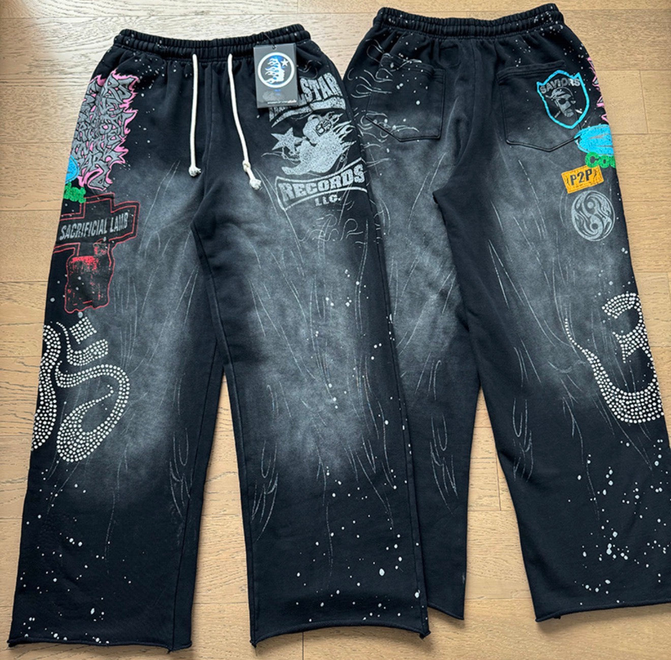 Hellstar Washed Sweatpants Black