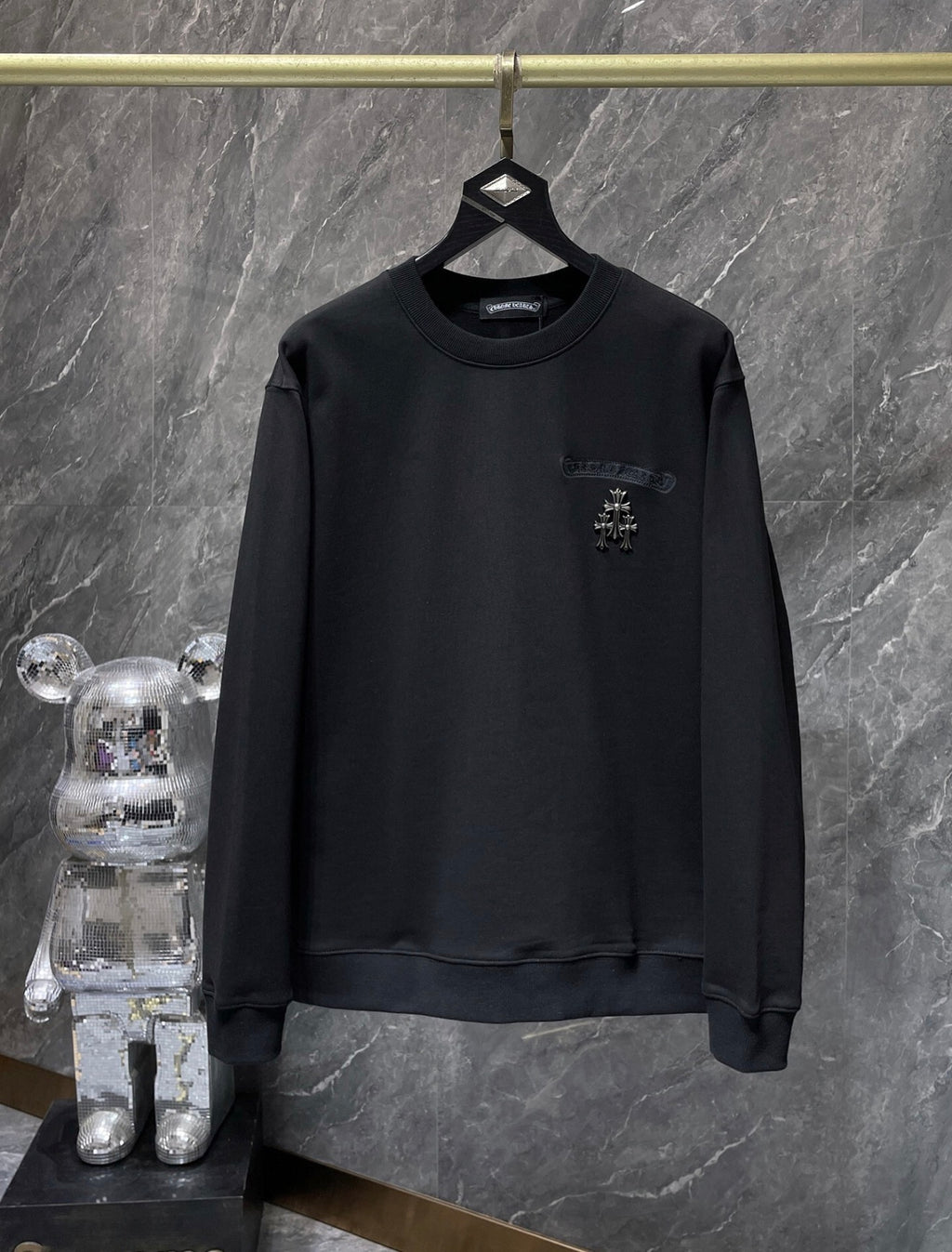 Chrome Hearts Pendant Long Sleeve Shirt Black