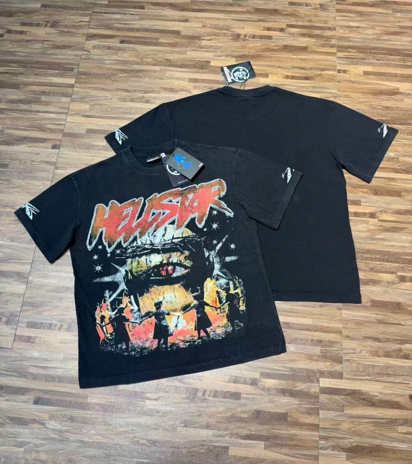 Hellstar Flame Shirt Black