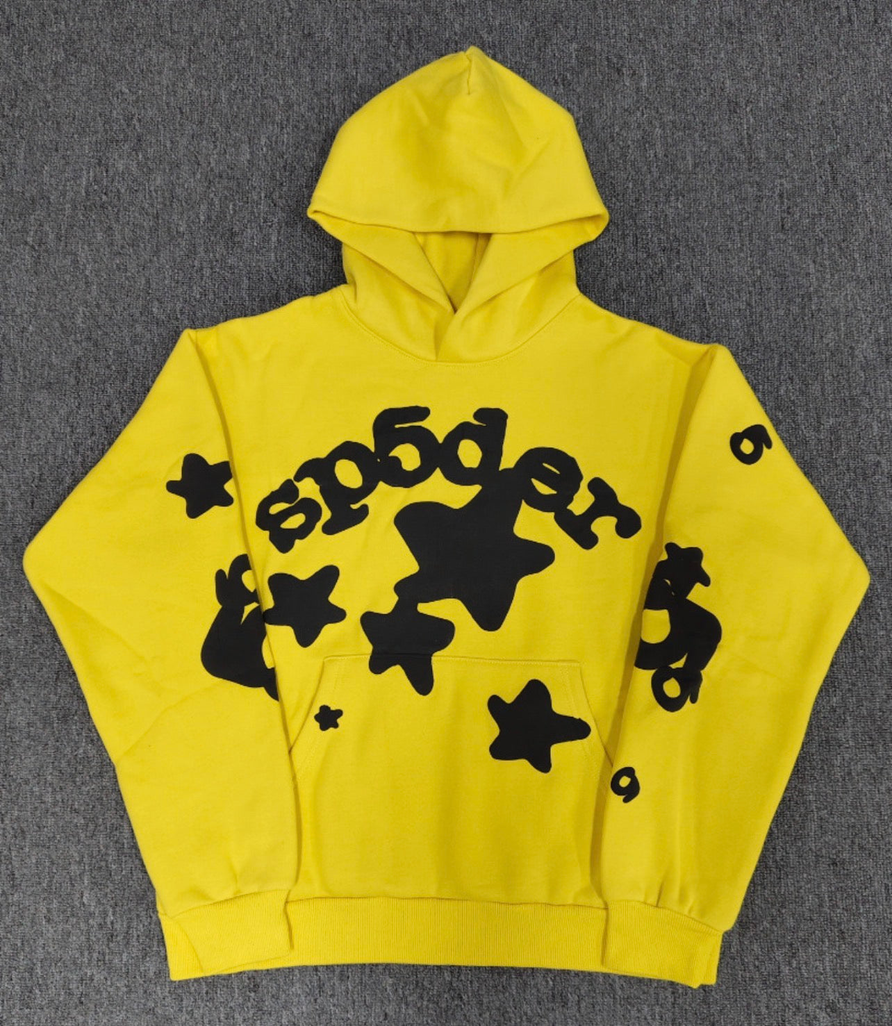 Sp5der Star Hoodie Yellow & Black