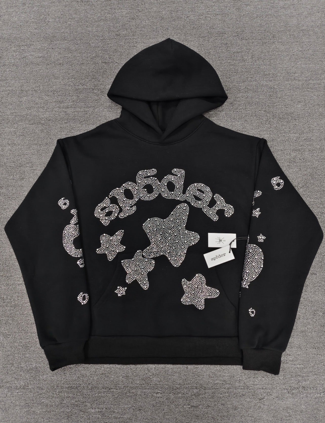 Sp5der Star VVS Hoodie Black