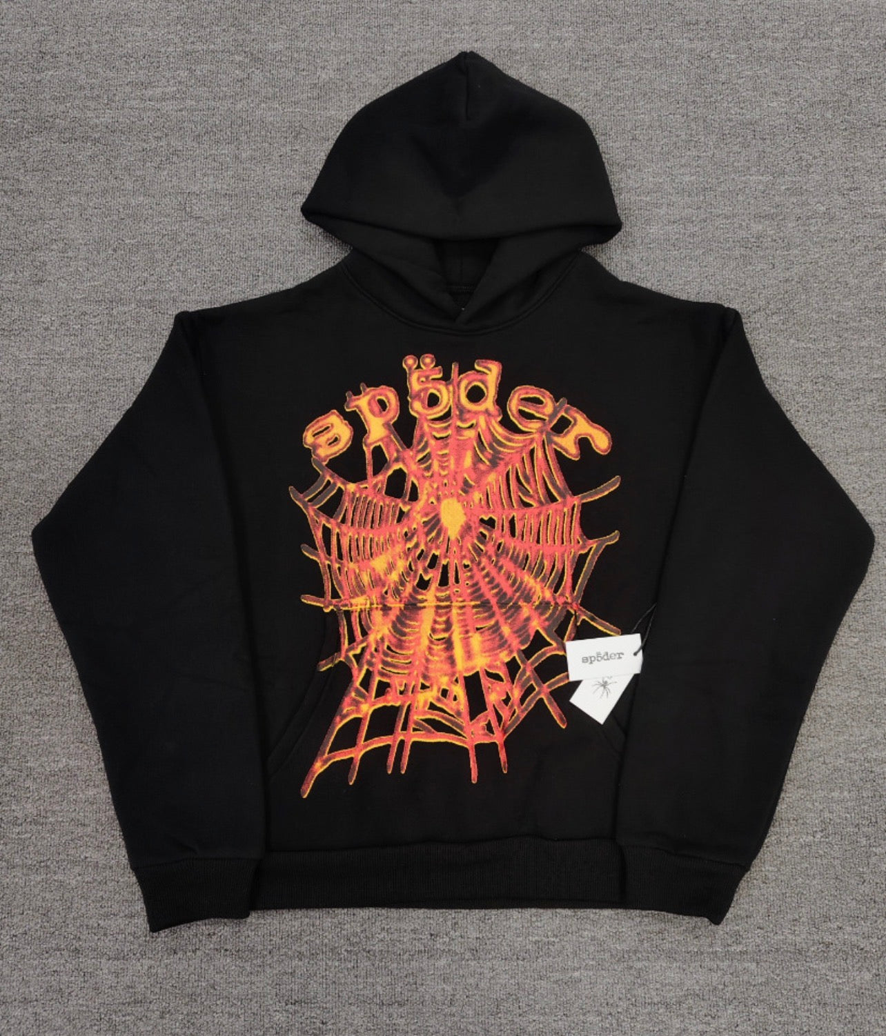 Sp5der Hoodie Fire Black
