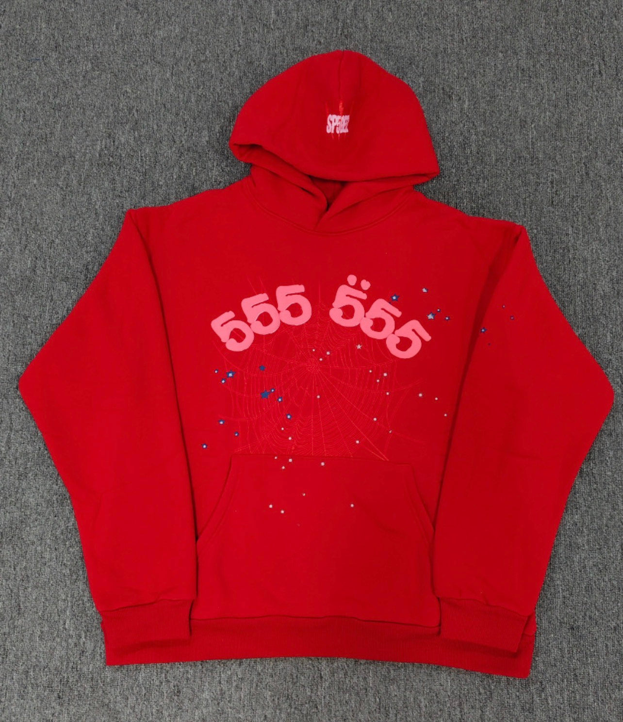 555 Hoodie Red & Pink