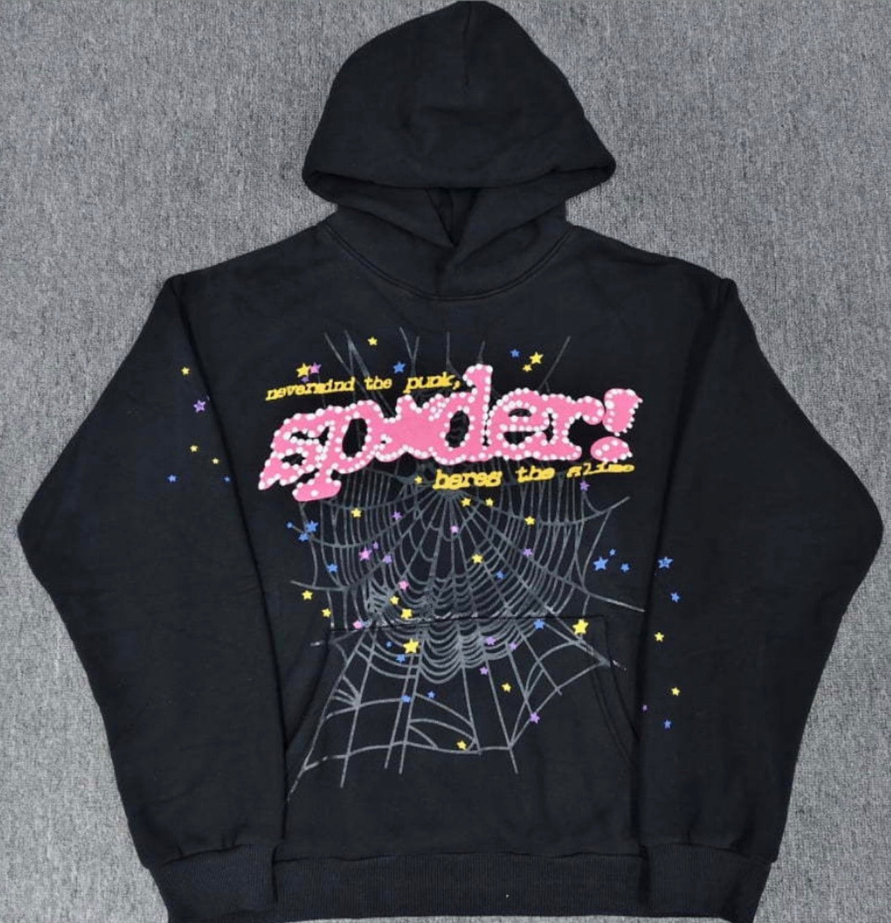 Sp*der Hoodie Black & Pink