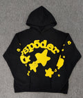 Sp5der Star Hoodie Black & Yellow