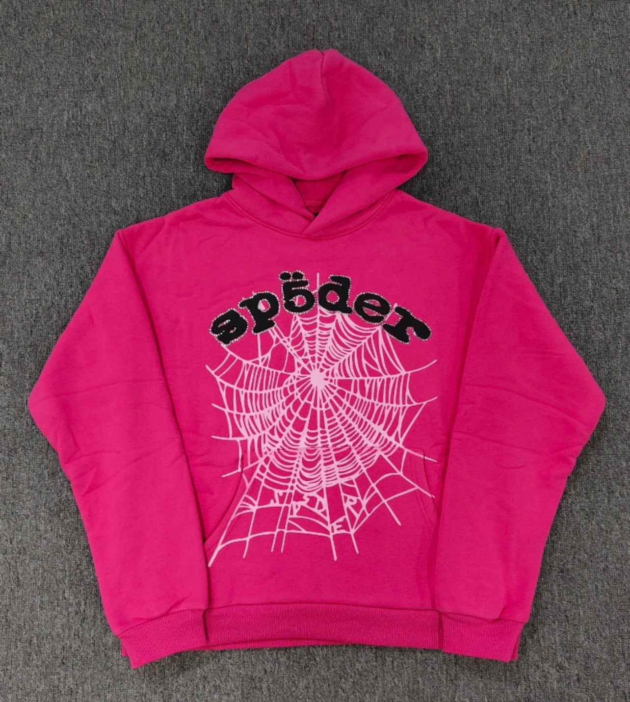 Sp5der Web Hoodie Pink & Black