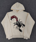 Sp5der Scorpion Hoodie White
