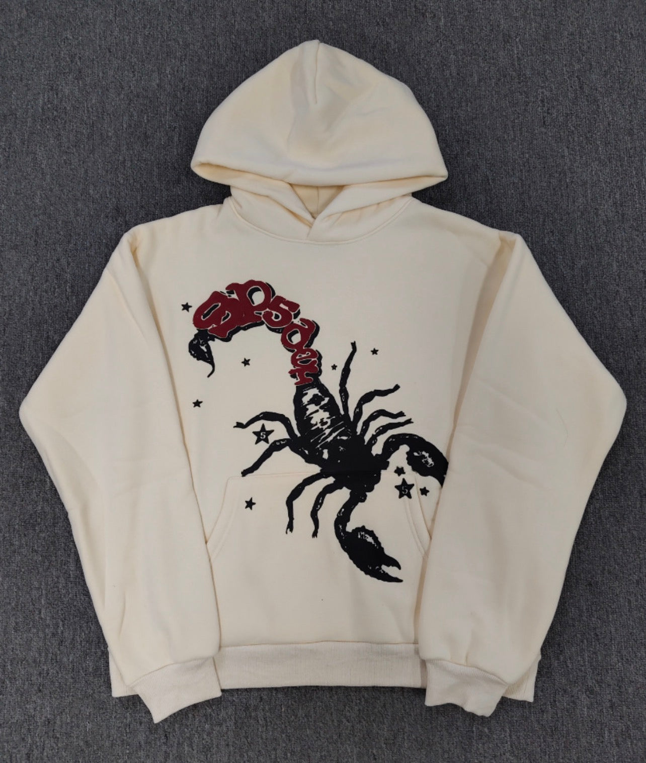 Sp5der Scorpion Hoodie White