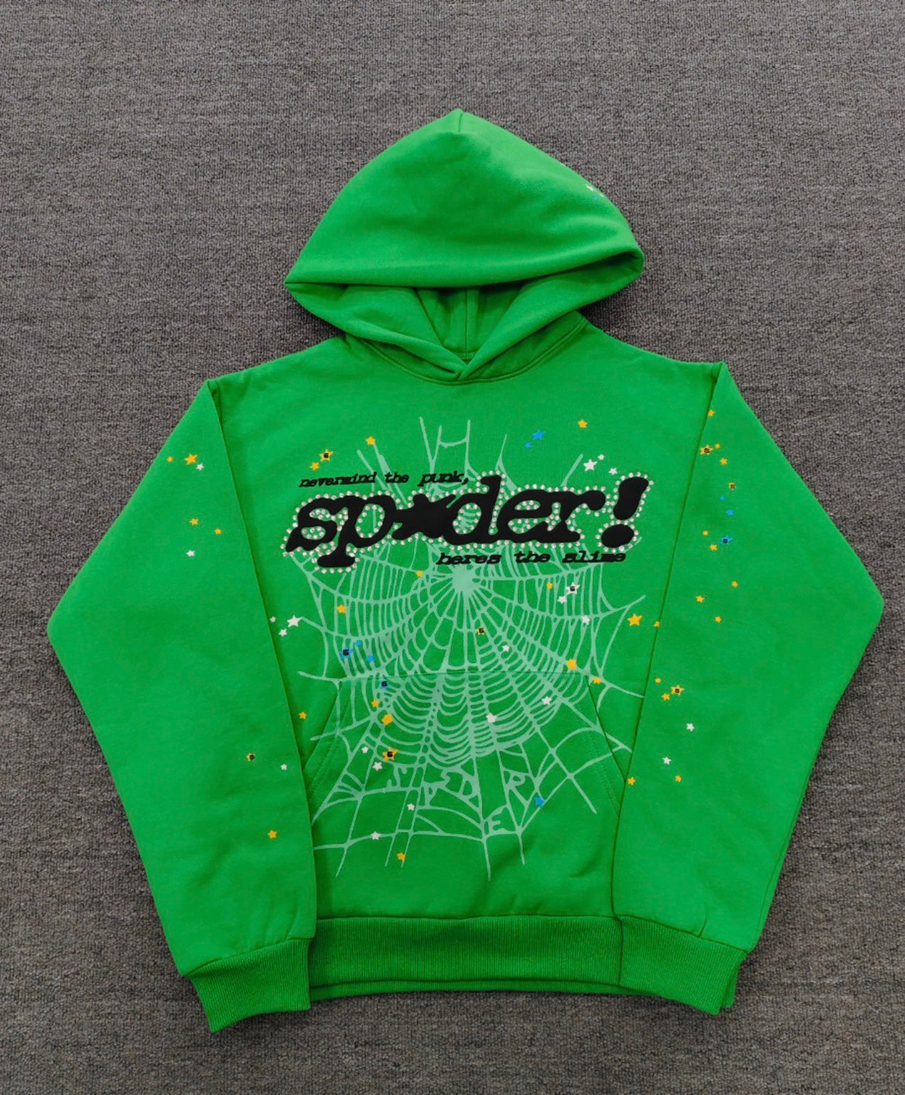 Sp*der Web Hoodie Slime Green