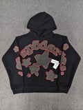 Sp5der Star Hoodie Black and Grey