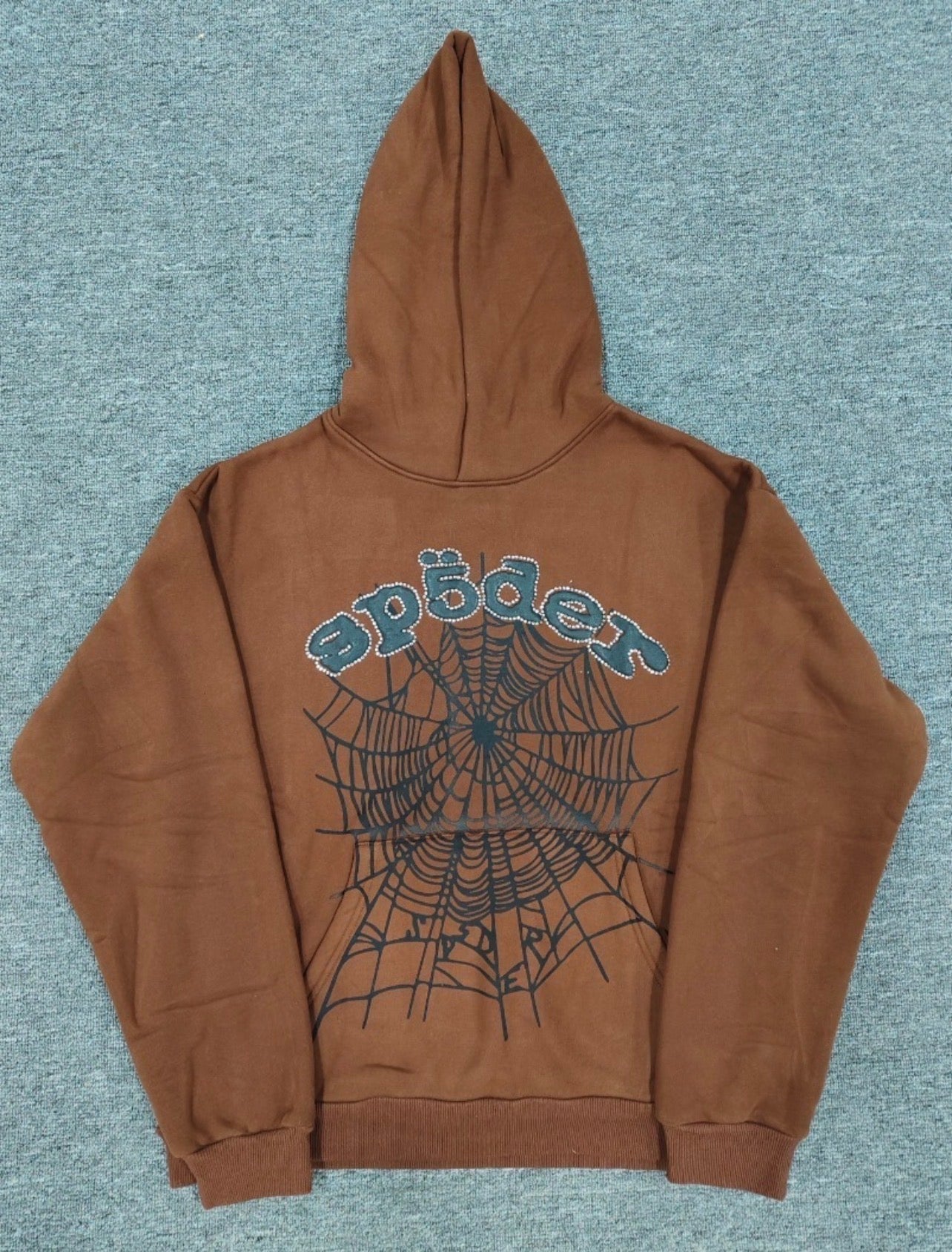 Sp5der Web Hoodie Brown