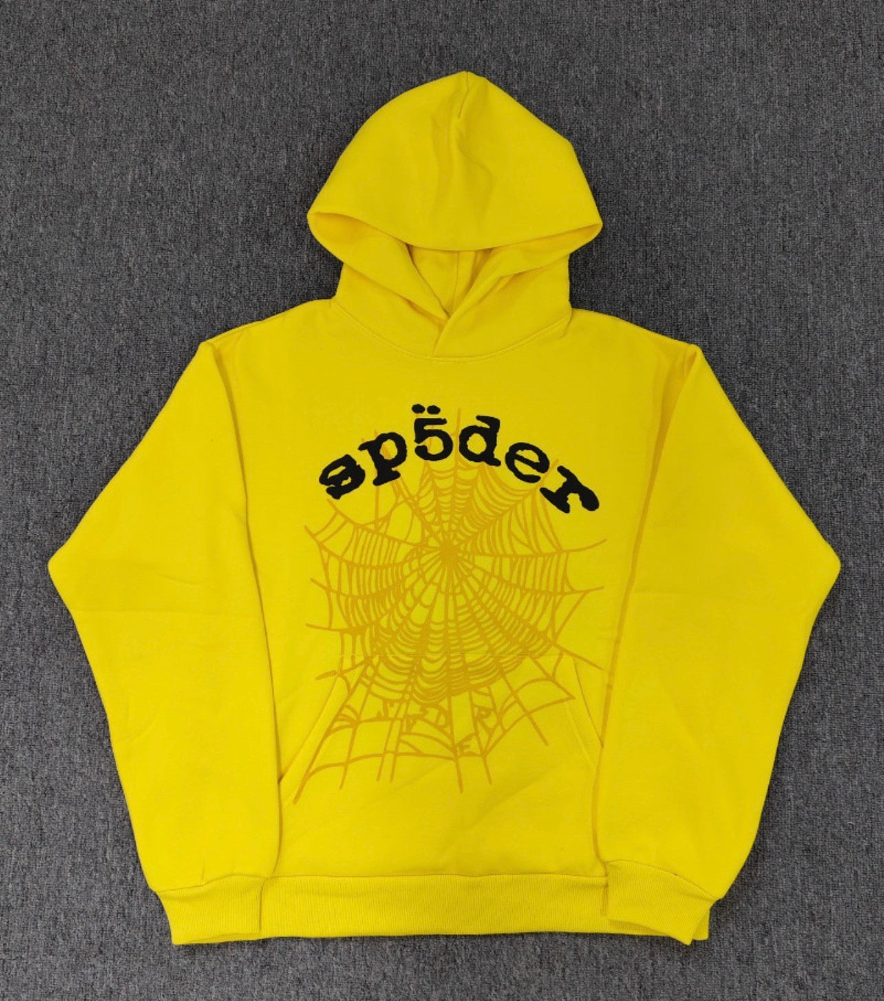 Sp5der Web Hoodie Yellow & Black
