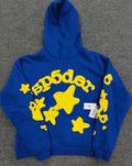 Sp5der Star Hoodie Blue & Yellow
