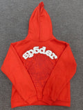 Sp5der Web Hoodie Orange & White