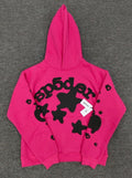 Sp5der Star Hoodie Pink & Black